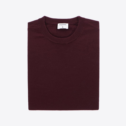Pull bordeaux merinos