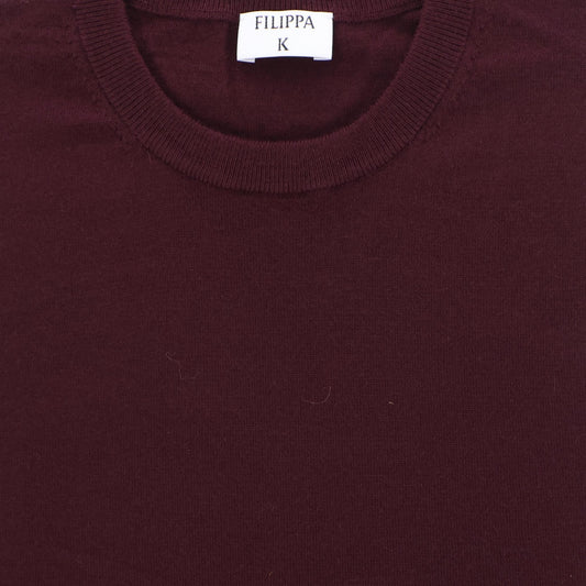 Pull bordeaux merinos