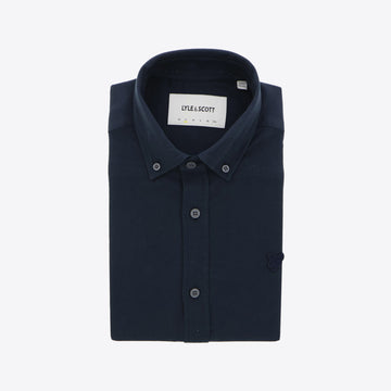 Hemd donkerblauw soft