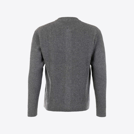 Cardigan donkergrijs knopen fashion