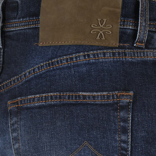 Jeans donkerblauw recht Edo