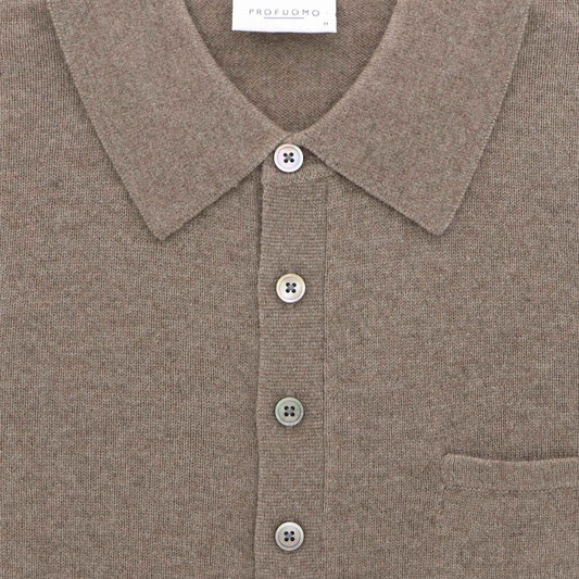 Polo taupe cashmere