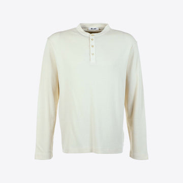T-shirt ecru waffle Henley