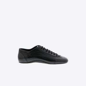 Sneakers zwart leder