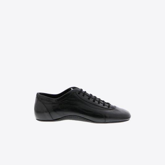 Sneakers zwart leder