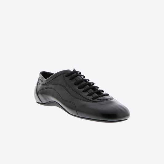 Sneakers zwart leder