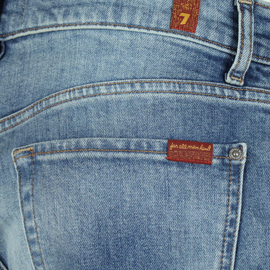 Jeans blauw regular destroy