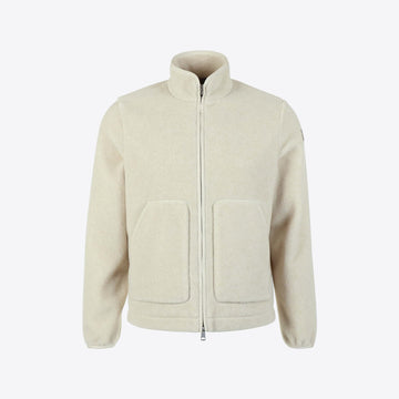 Cardigan ecru fleece