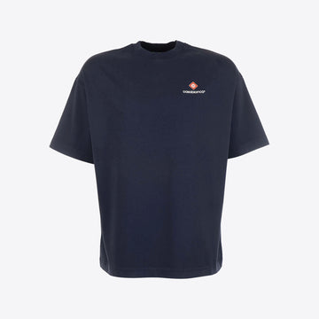 T-shirt donkerblauw boxy