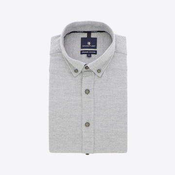 Hemd lichtgrijs  flannel