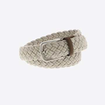 Riem beige tressée wol