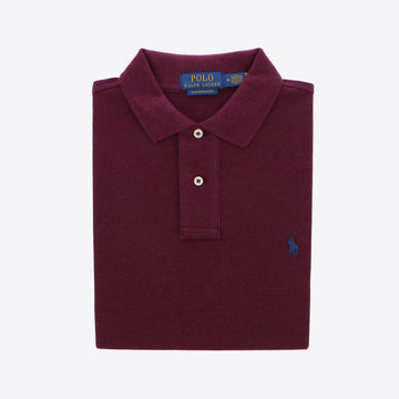 Polo bordeaux piqué
