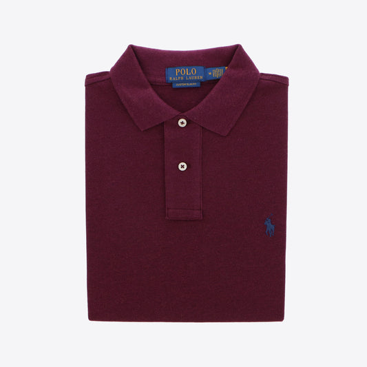 Polo bordeaux piqué