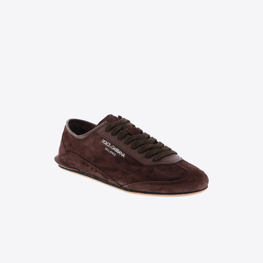 Sneakers bruin  flat