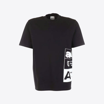 T-shirt zwart logo opzij side print