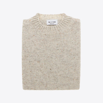 Pull ecru melange