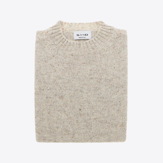 Pull ecru melange