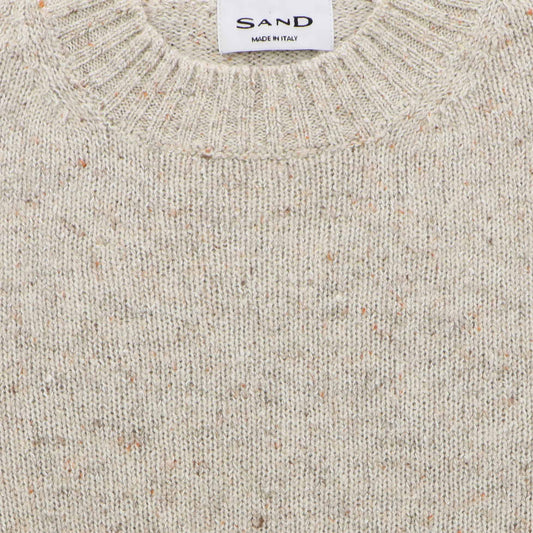 Pull ecru melange