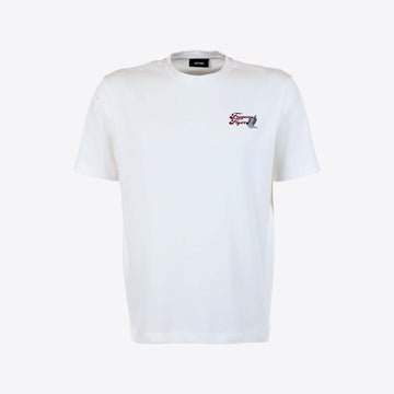 T-shirt wit duif