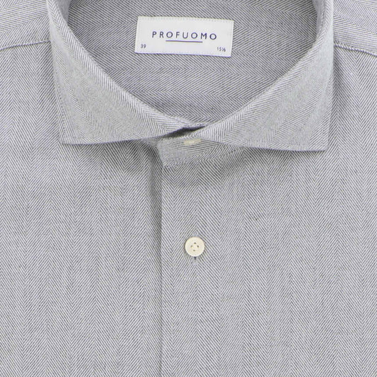 Hemd grijs chevron
