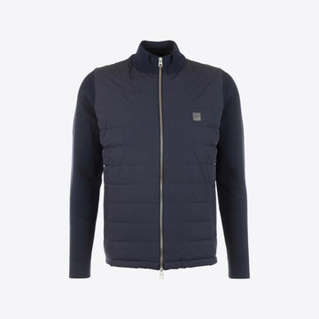 Cardigan donkerblauw rits +nylon