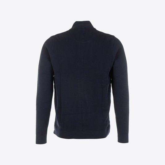 Cardigan donkerblauw rits +nylon