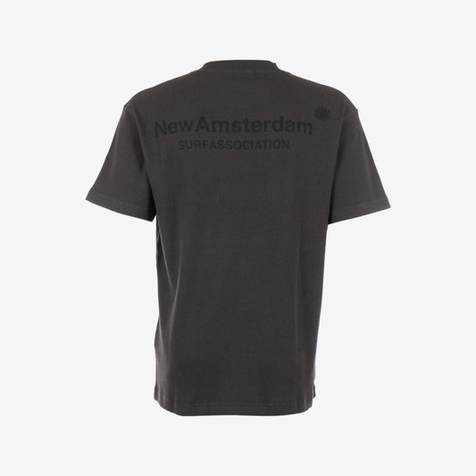 T-shirt zwart waffle