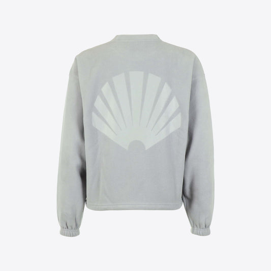 Sweater lichtgrijs fleece