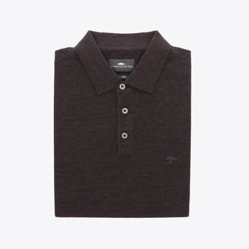 Polo bruin  korte mouw