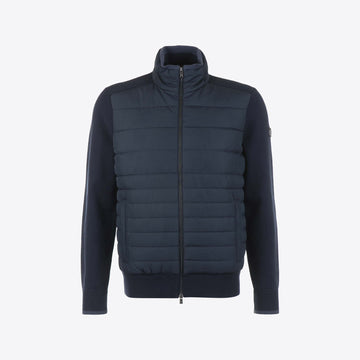 Cardigan donkerblauw nylon knit