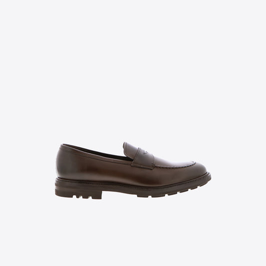 Mocassins bruin leder