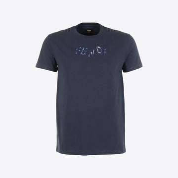 T-shirt donkerblauw stitch