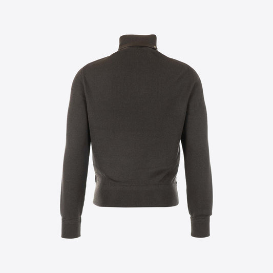 Cardigan bruin  rits + dons
