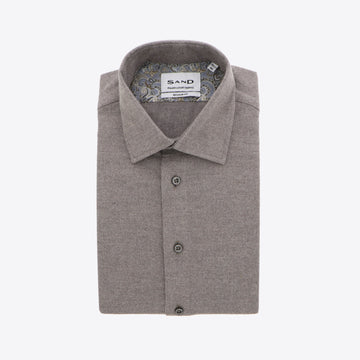Hemd taupe flannel State Soft