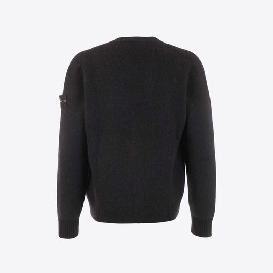 Cardigan zwart knopen alpaca
