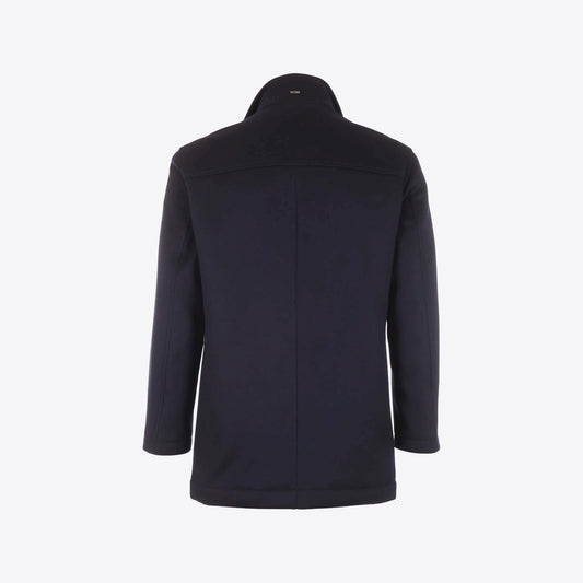 Jas donkerblauw wol