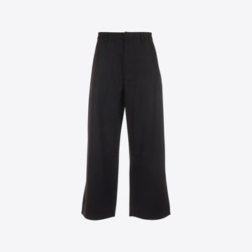 Broek zwart  wool plead