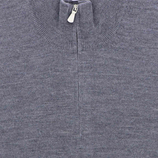 Pull grijs zip