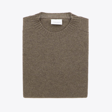 Pull taupe lamswol