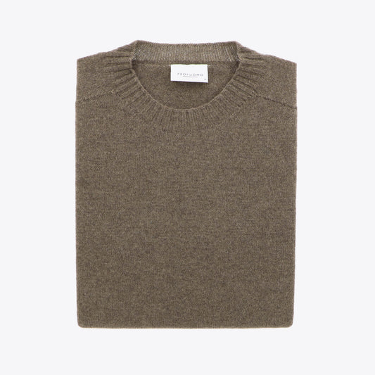 Pull taupe lamswol