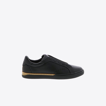 Sneakers zwart leder