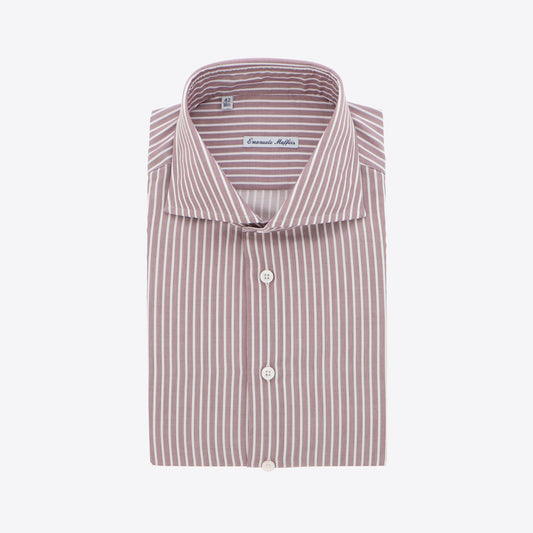 Hemd bordeaux streep