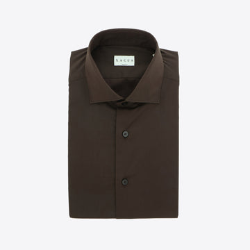 Hemd bruin  stretch