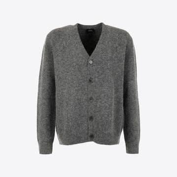 Cardigan grijs knopen hairy pierre
