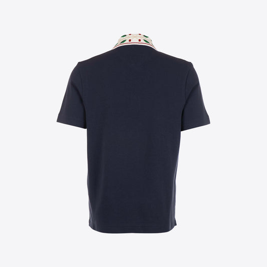Polo donkerblauw col special