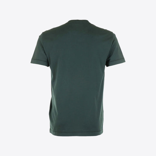 T-shirt donkergroen patch