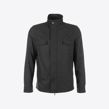 Hemd donkergrijs cashmere