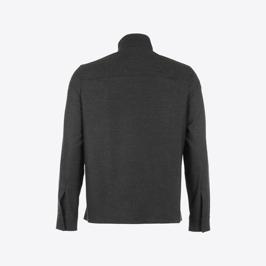 Hemd donkergrijs cashmere