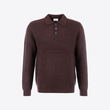 Polo aubergine bouclée