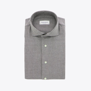 Hemd bruin  chevron